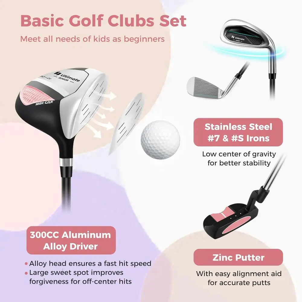مجموعة مضارب الجولف للشباب مع  - مراجعة Golf Equipment For Youth وسعره