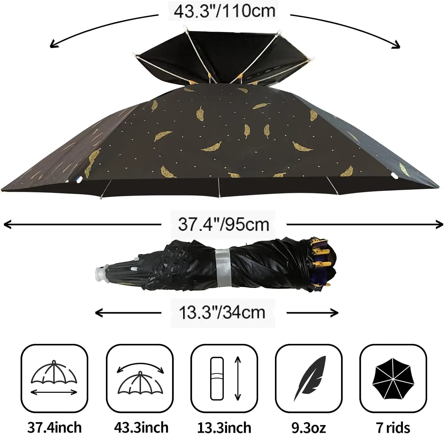 قبعة مظلة قابلة للطي وقابلة لل - مراجعة Golf Umbrella Large وسعره