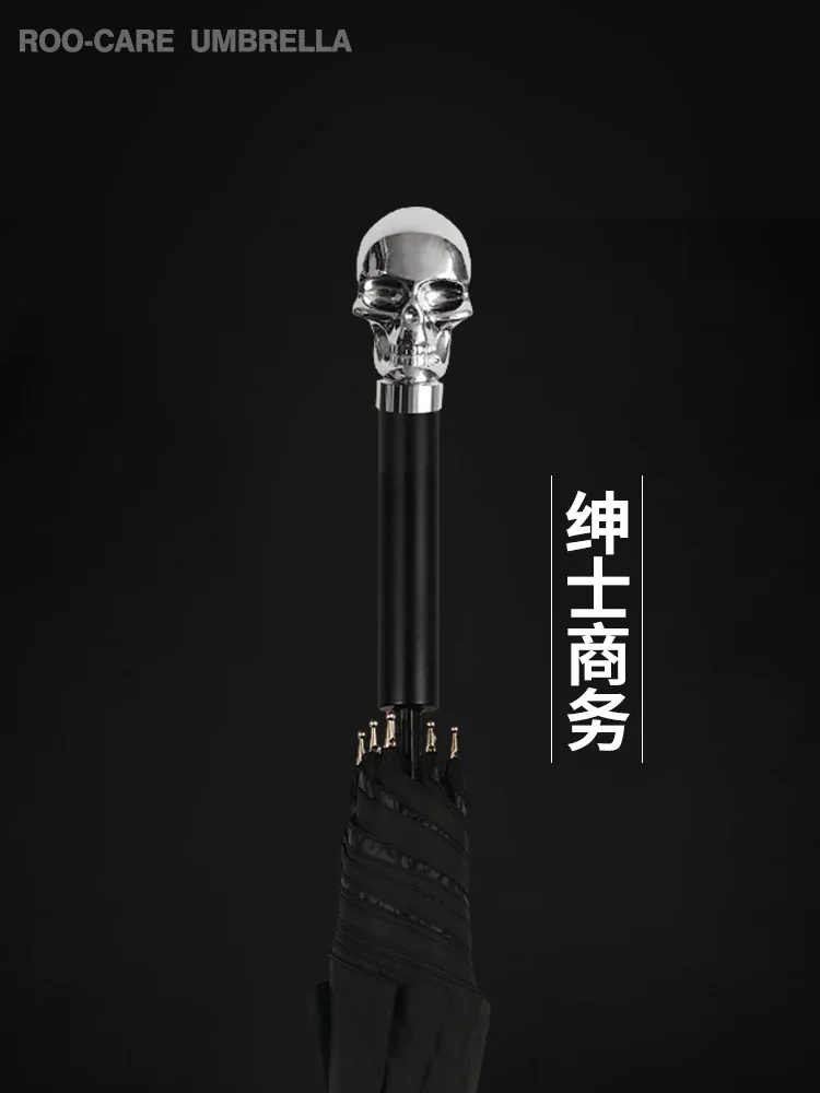 مظلة كبيرة بمقبض طويل برأس فضي - مراجعة Golf Umbrella Large وسعره