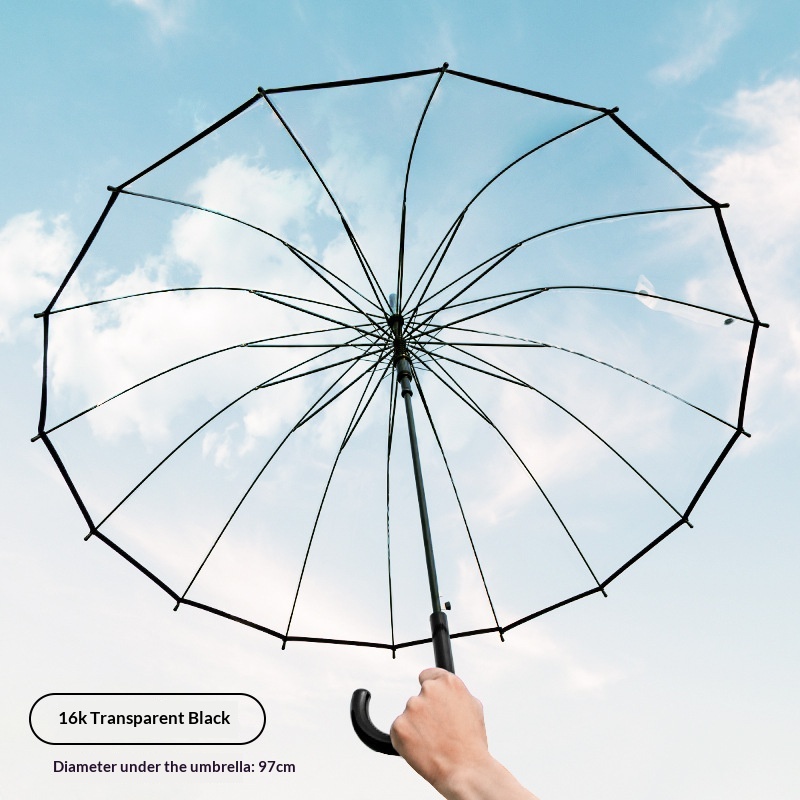 زوج واحد من مظلات المطر الشفاف - مراجعة Golf Umbrella Large وسعره